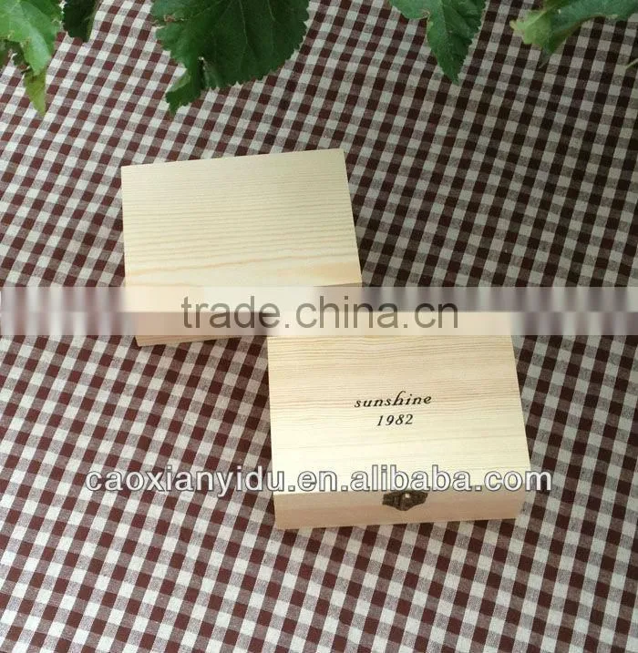 Primary solid wood with lid wooden box chalkboard storage box jewel case