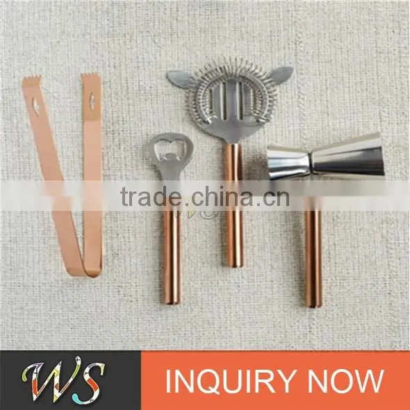 2016 new copper cocktail shaker bar tool set