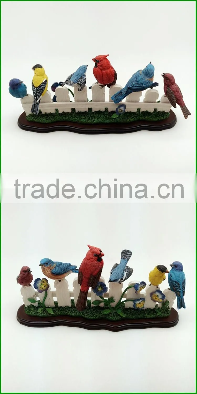 Custom resin artifical quail birds accessories