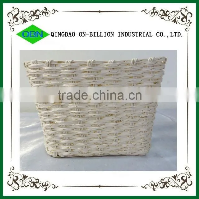 Decorate wedding flower girl basket white wedding baskets