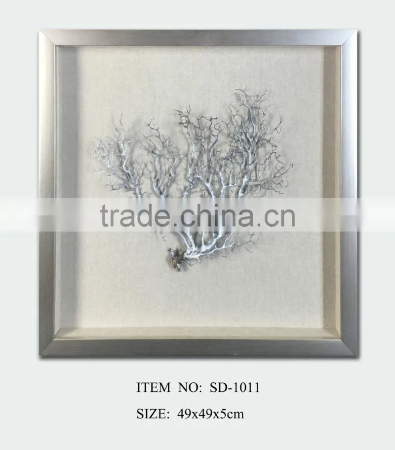 Shadow Box with Coral Tree