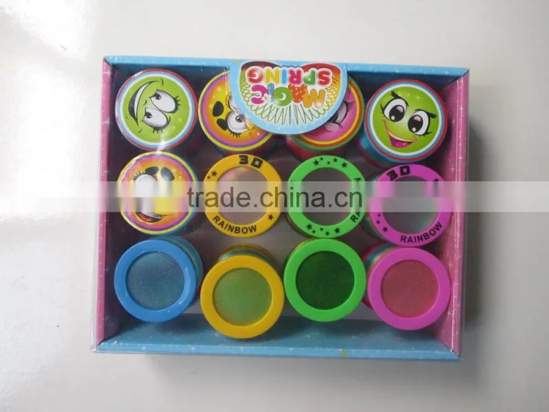 new popular 3D magic raibow spring with led light, LED rainbow spring toys for kids