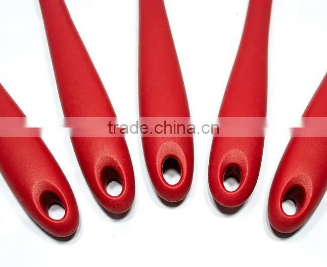 BPA free 5-piece durable easy cleaning kitchenware cooking tools silicone baking utensil set