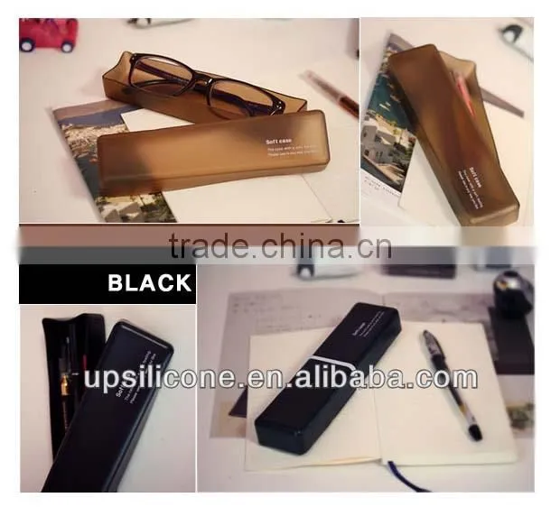 Student's silicone writing case,silicone pen box,stationery box