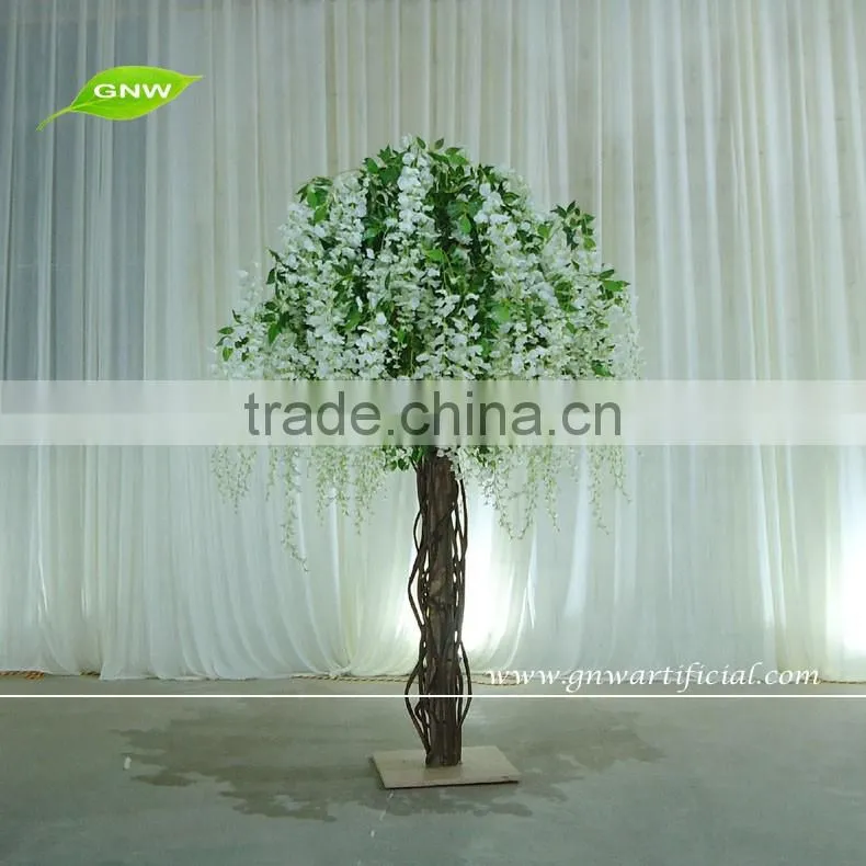 GNW new design reality artificial indoor home decorative artificial tree for wedding garden decoration
