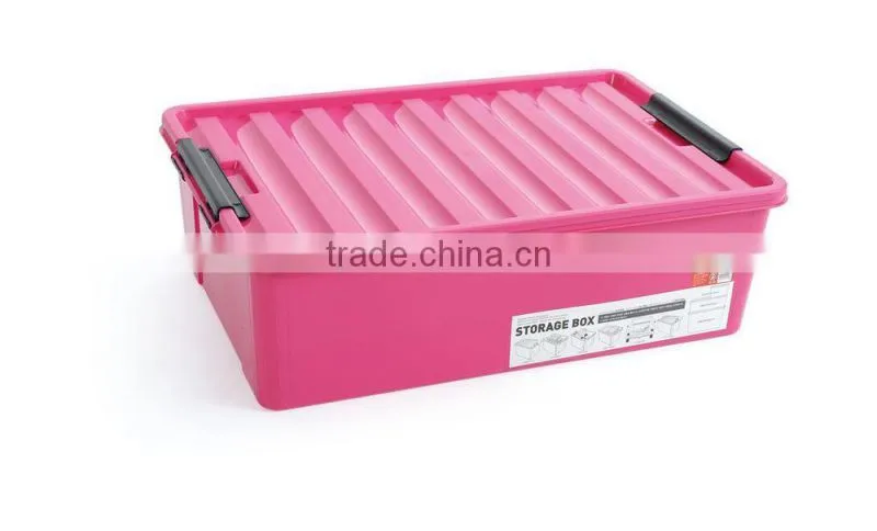 34L plastic storage Box / Finishing Box with cover and lock