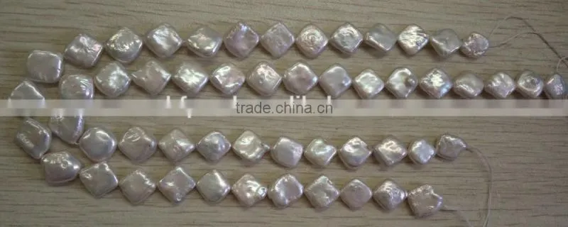 wholesale 10-12mm white baroque freshwater pearl strand