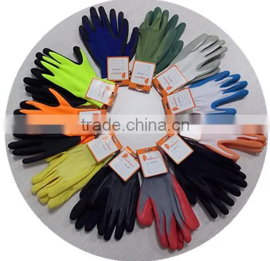 DDSAFETY 13Gauge Nitrile Coated Working Gloves