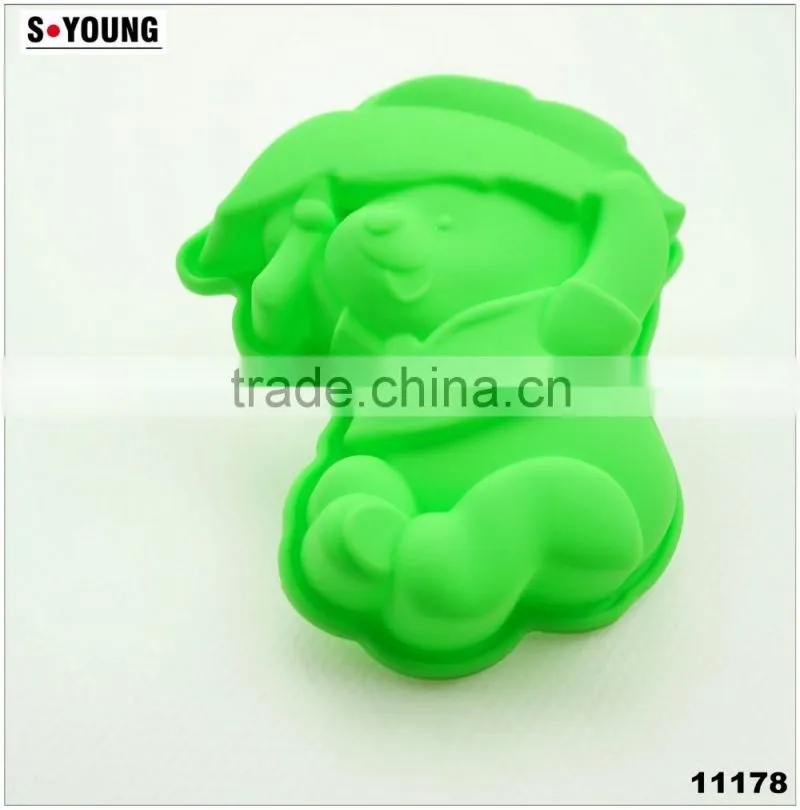 11181 Funny rabbit Shaped Silicone Cake Mold