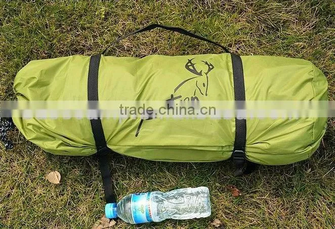 High water proof level 2 layer ripstop polyester cozy family tent with vestibule