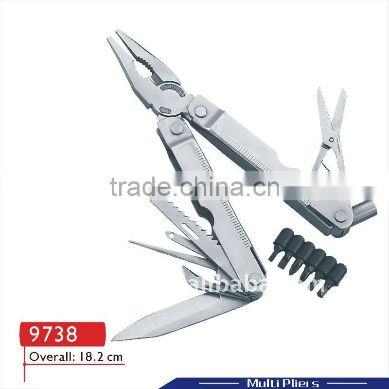 2014 new mini LED plier Multi Pliers multi-function plier,stainless steel plier highcarbon steel multi tool fashion A59