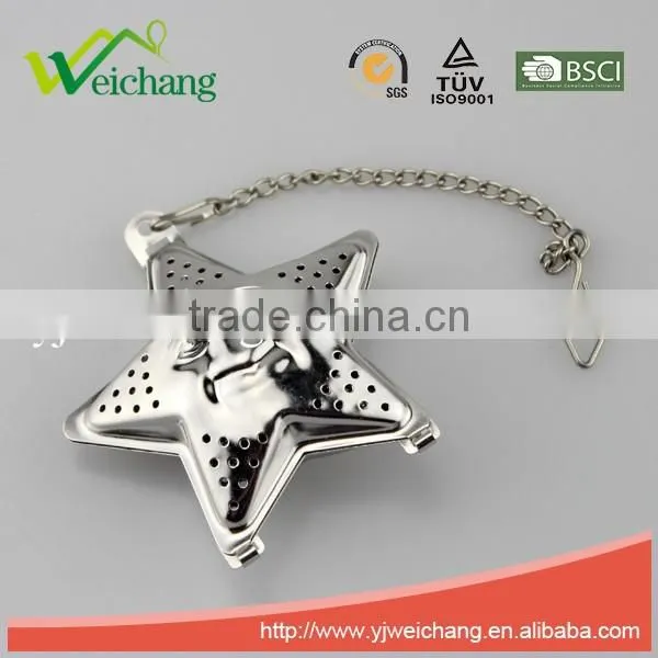 WCJ1075 Good quality Hot sale Stainless Steel Mesh Tea Ball Tea Infuser Tea Strainer Long Oval with fun shape