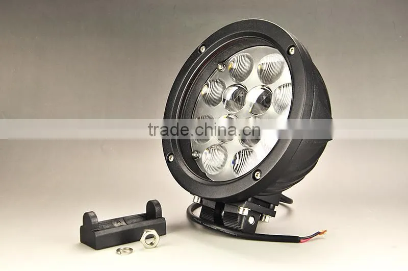 70w Round Car LED Driving Lights Retractable LED Work Light 70W