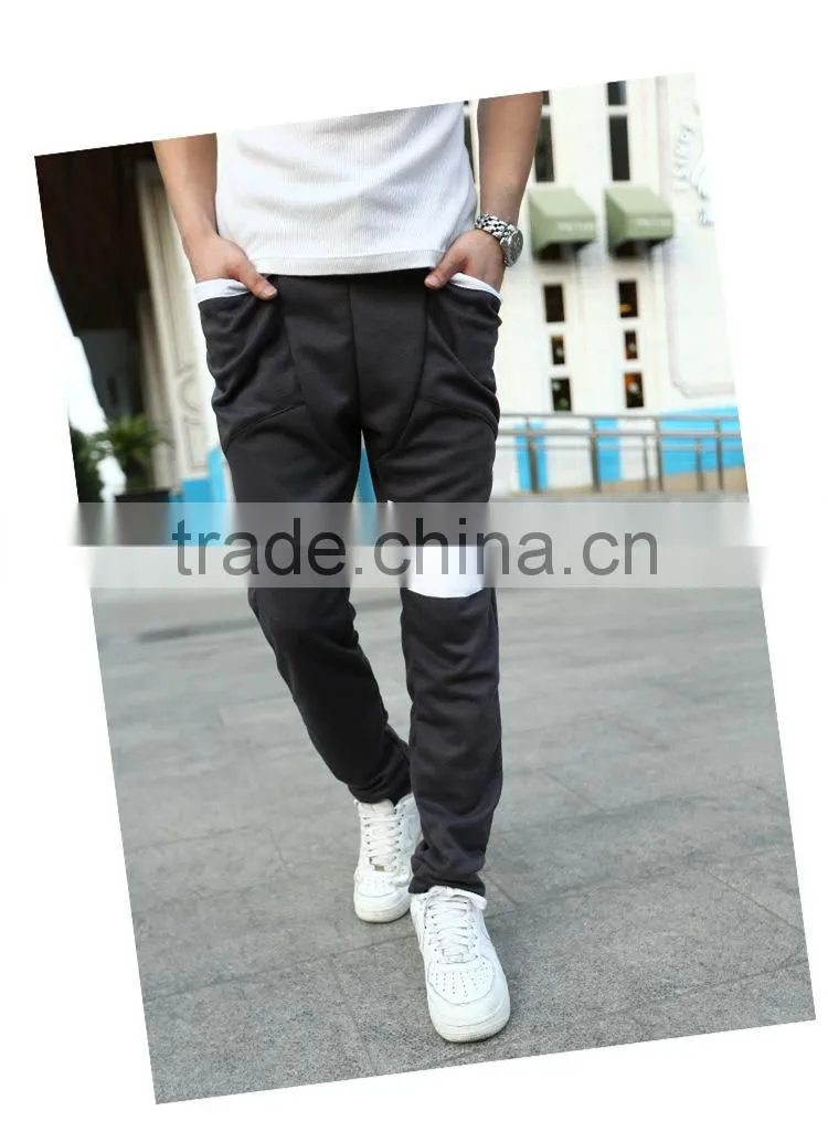 casual wholesale custom men's cotton blank Training running Track thick sweatpants Jogger Sports pants in 2015 winter/autumn