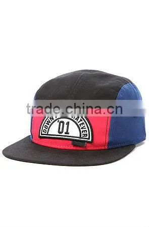 Multi color cotton cheap 5 panel fashion custom 5 panel hat cap
