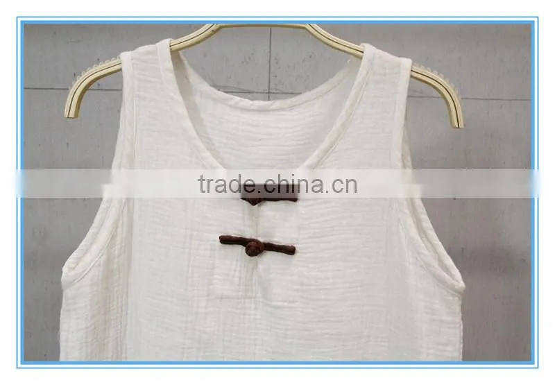 2016 Wholesale High Quality Cotton Vintage Vest Women