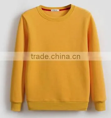 customized design plain blank crewneck pullover fleece TC65/35 cheaper hoodies/sweatshirt