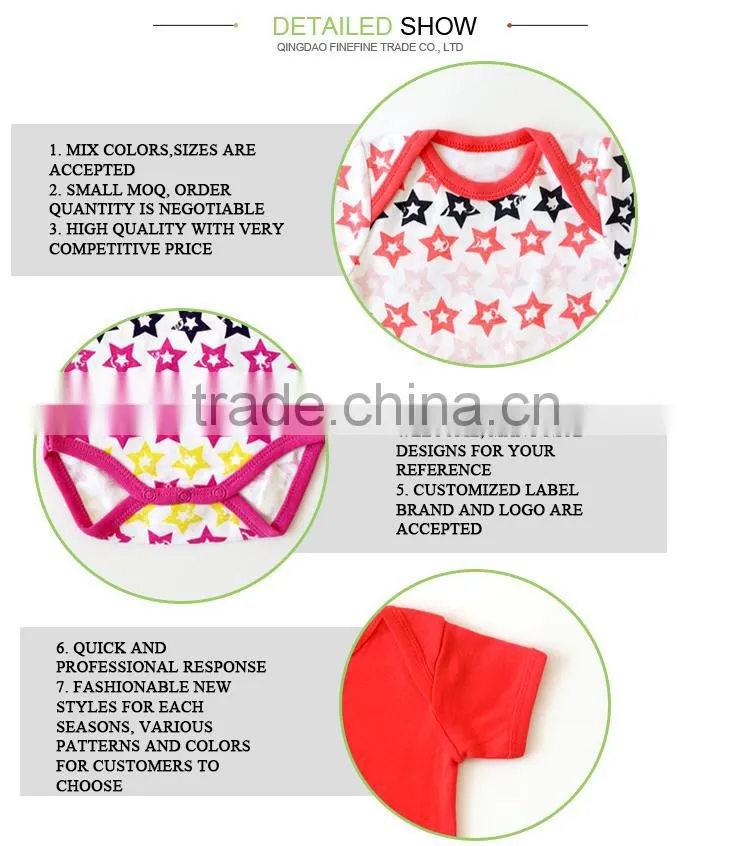 Fashionable Custom Baby Clothes Cotton Baby Romper