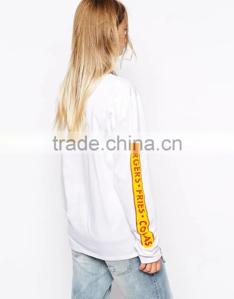 Fats Food Long Sleeve T-Shirt With Chips Don't Lie Print China supplier