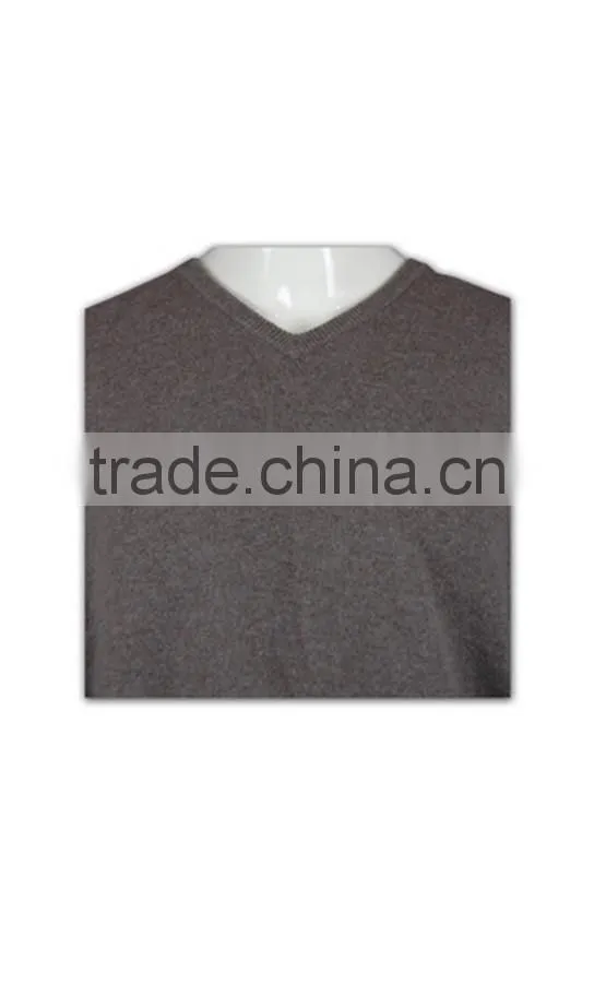 ISO9001/BSCI Manufature loose v-neck mens grey cardigan sweater