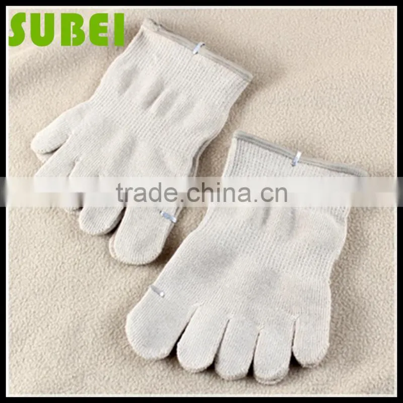 Lovers five fingers sweat-absorbent pure cotton socks
