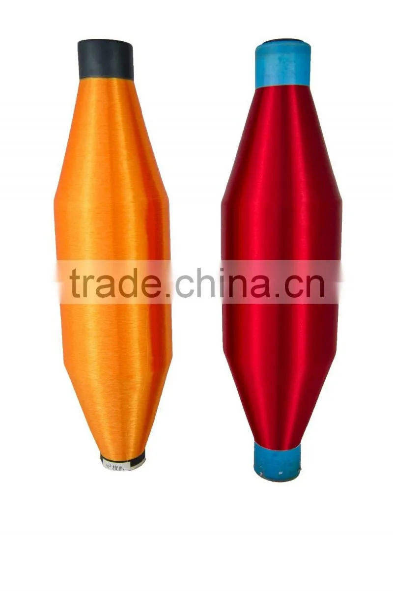 Eco-Friendly 25D dope dyed Polyester Monofilament yarn for Webbing