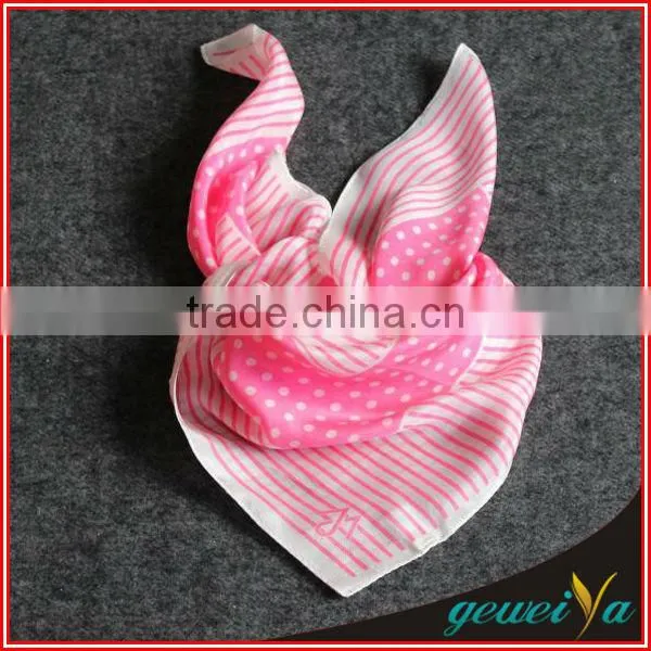 High Quality Printing Georgette Silk Uniform Scarf