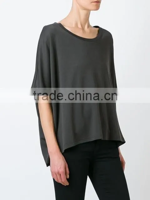 Custom Women Short Sleeve O Neck Oversized T-Shirts for printing,Oem Summer Clothes Black Loose T-Shirts for Women