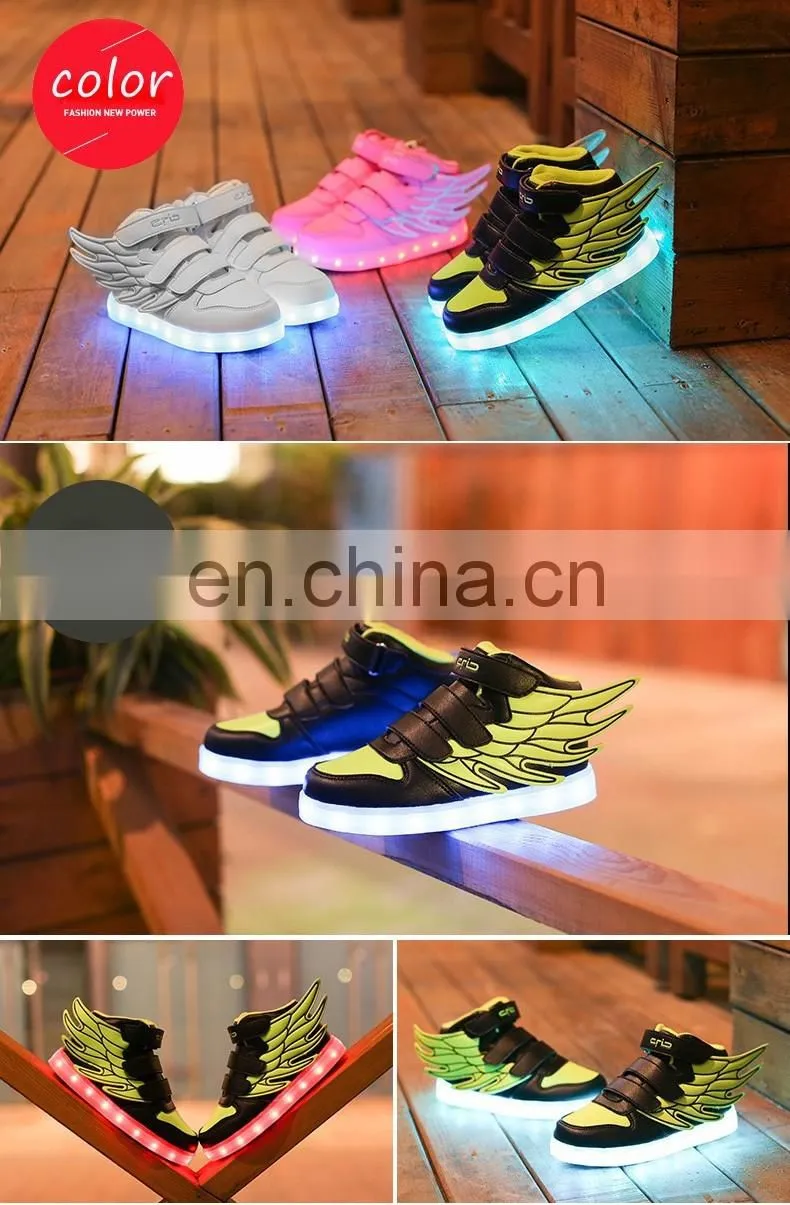 Wholesale kids led light shoes children sneakers