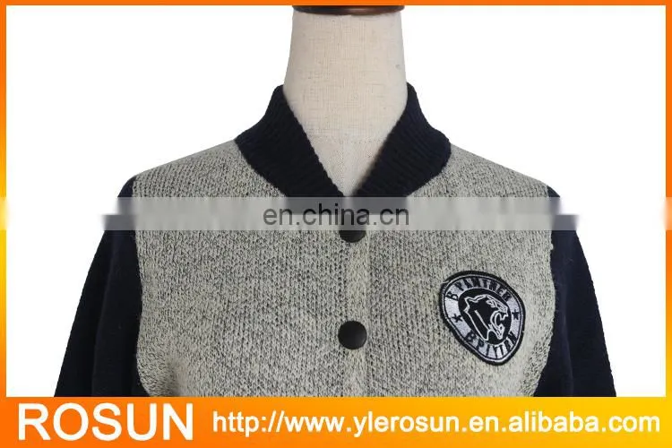 Men 2017 Fashion as spring gray Color knit Cardigan Women Sweater also fit for kid clothing
