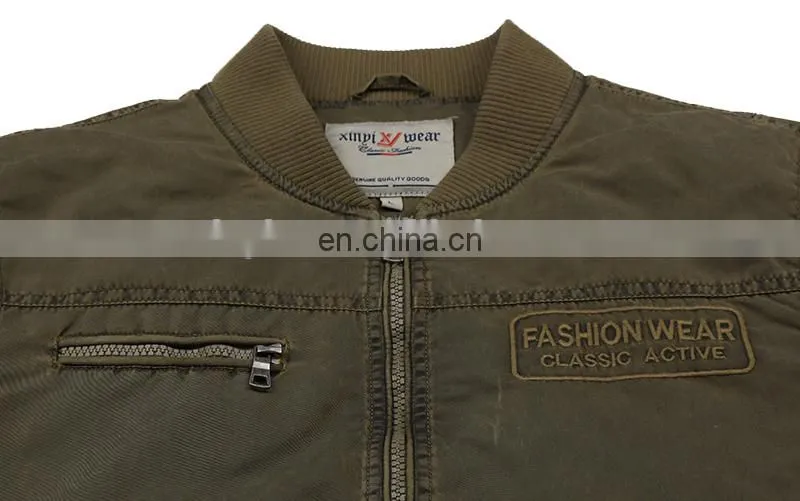 Unisex Nylon washed bomber jacket,custom wholesale bomber jacket