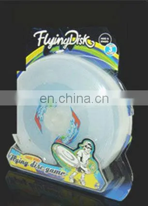 cheap promotional toy Eco-friendly PP flash/noctilucent UFO frisbee