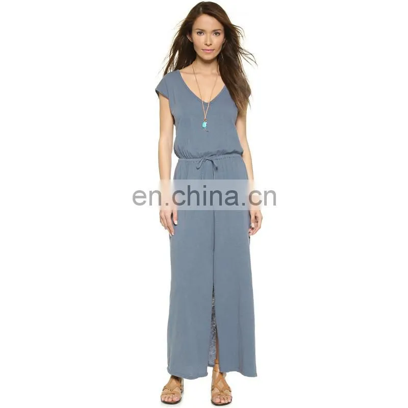 Latest western fancy design oblique bottom women new style dress