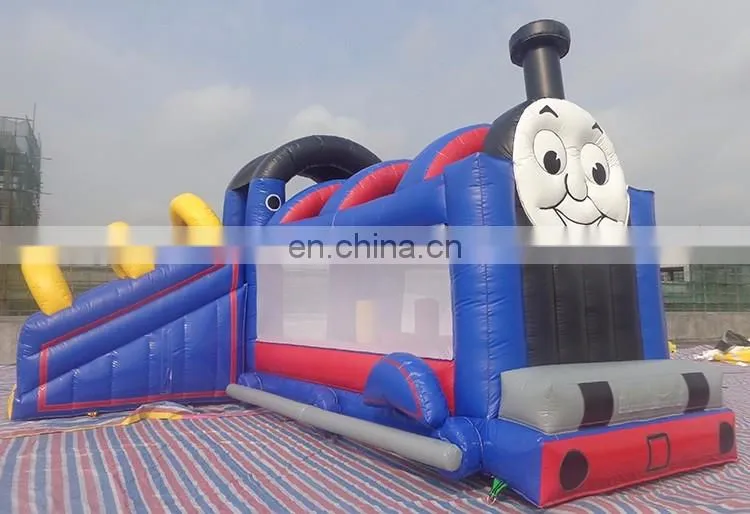 Hot sale Inflatable Bouncer slides combo Thomas Train