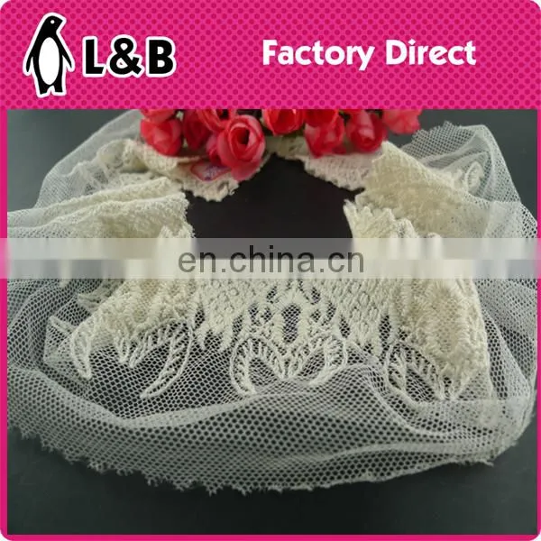 wholesale new design embroidery cotton chemical tulle lace