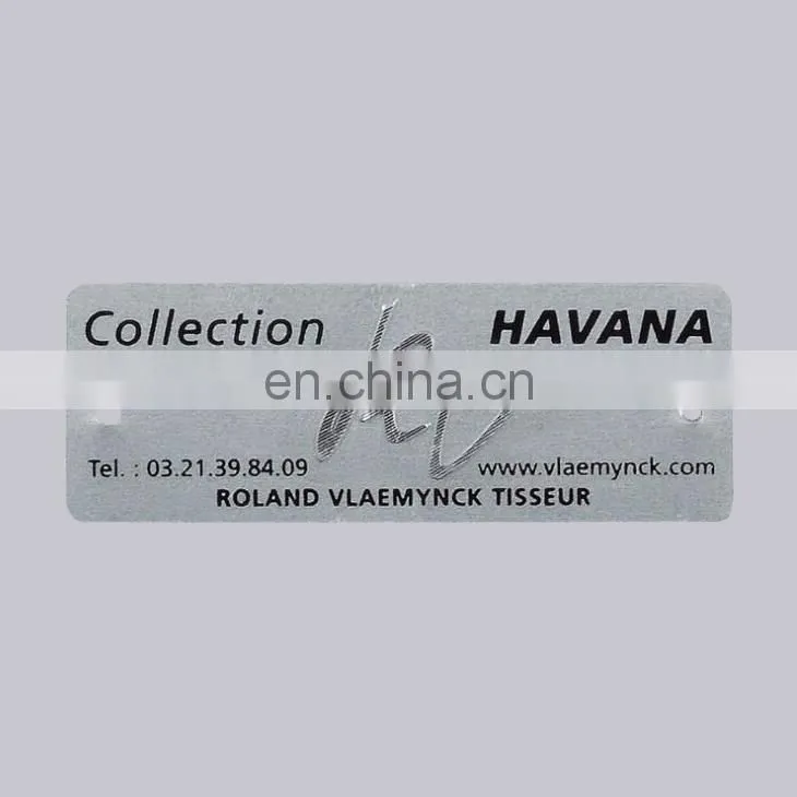 Wholesale Machine Label Type Custom Painted And Etched Thick Metal Label With Self Adhesive
