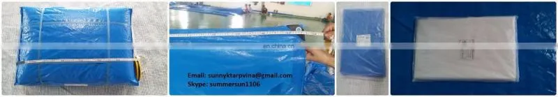 WHITE TARPAULIN WATERPROOF 45 GSM MADE IN VIETNAM