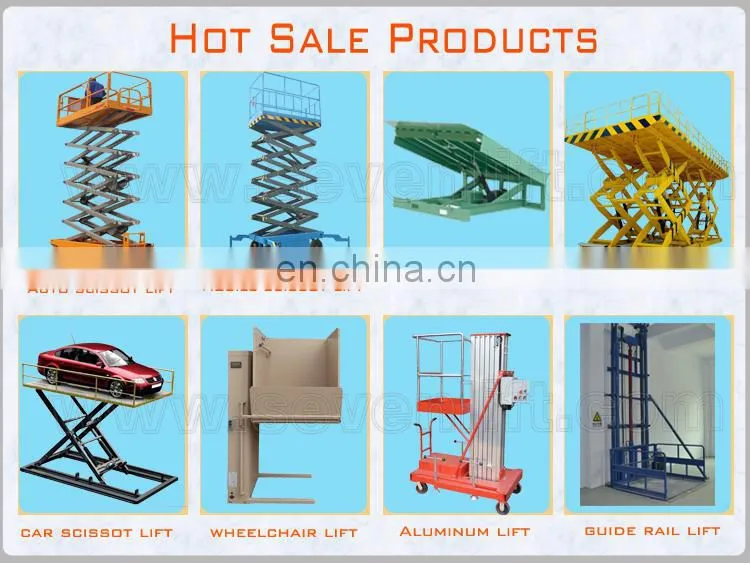 7LSJY Shandong SevenLift high hand truck mobile electric water hydraulic lift table