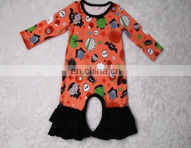 Wholesale Newborn Baby Long Sleeve Cotton Animal Printed Baby Clothing Romper