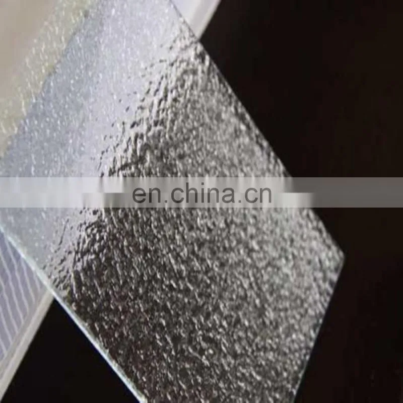 3.2mm solar ultra clear patterned glass tempered glass