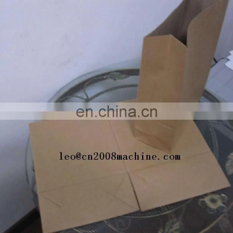 Brown Kraft Paper Shopping Bags with Twist Handle Making Machine