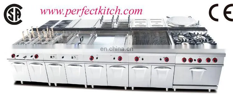 Industrial Restaurant Kitchen LPG gas two burners stoves with cabinet