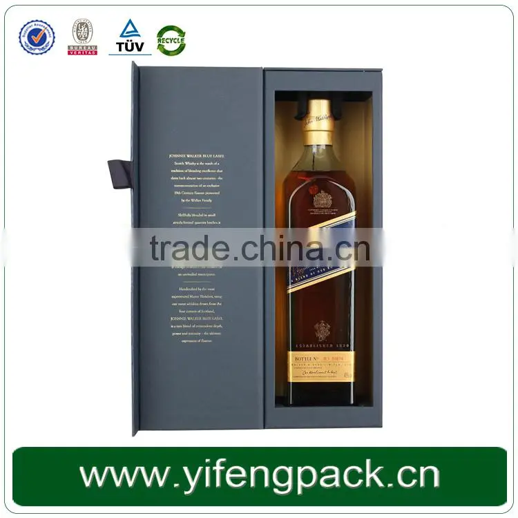 Decorative Paper wine champagne glass bottle glass cardboard gift box wholesale