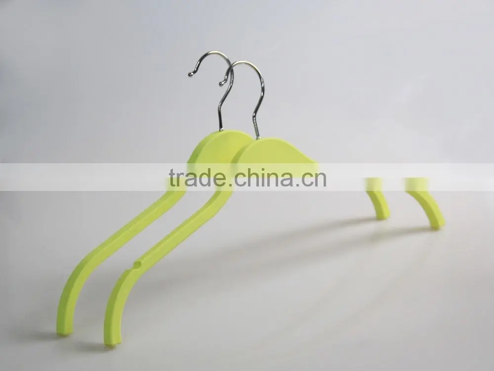 all kinds of color laminated wooden hanger with notch for garment