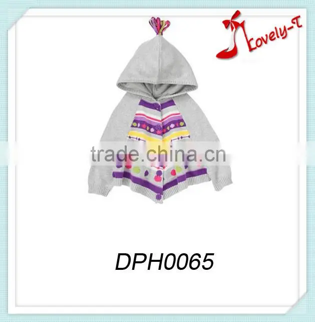 Hot sale lovely sweater poncho knit kids poncho sweater,poncho sweater patterns crochet poncho