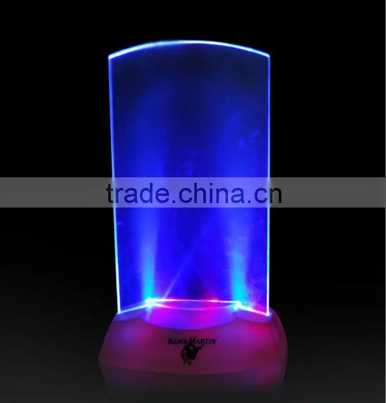 Acrylic light tent card