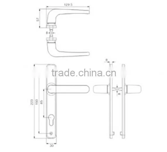 M007 good quality factory price door handles and locks