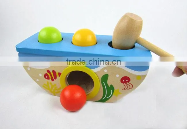 2015 Top Seach Colorful Knocking Toy Children Knocking Intelligence Toy Wooden Toys For Children