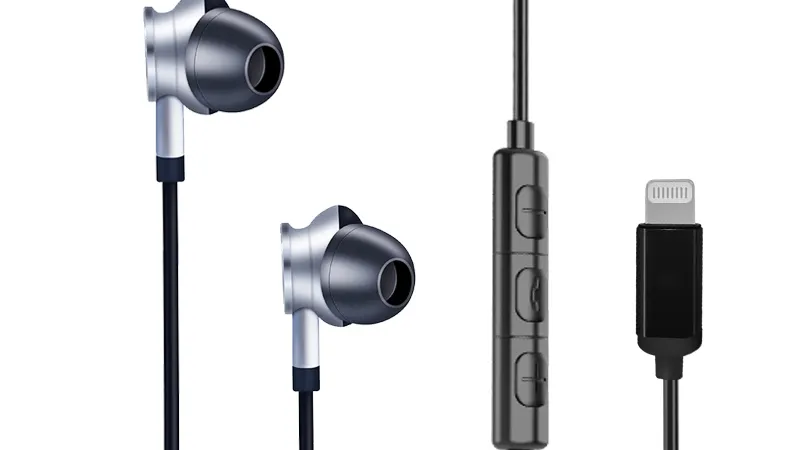 Headphones mfi for apple lighting earphones parts with retail packing