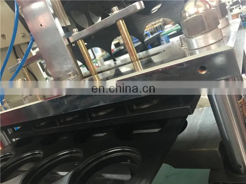 PCL420 Auto PVC PETG BOPS Drink Cup Lid Thermo Forming Machine, food packaging Plastic tray plate making equipment